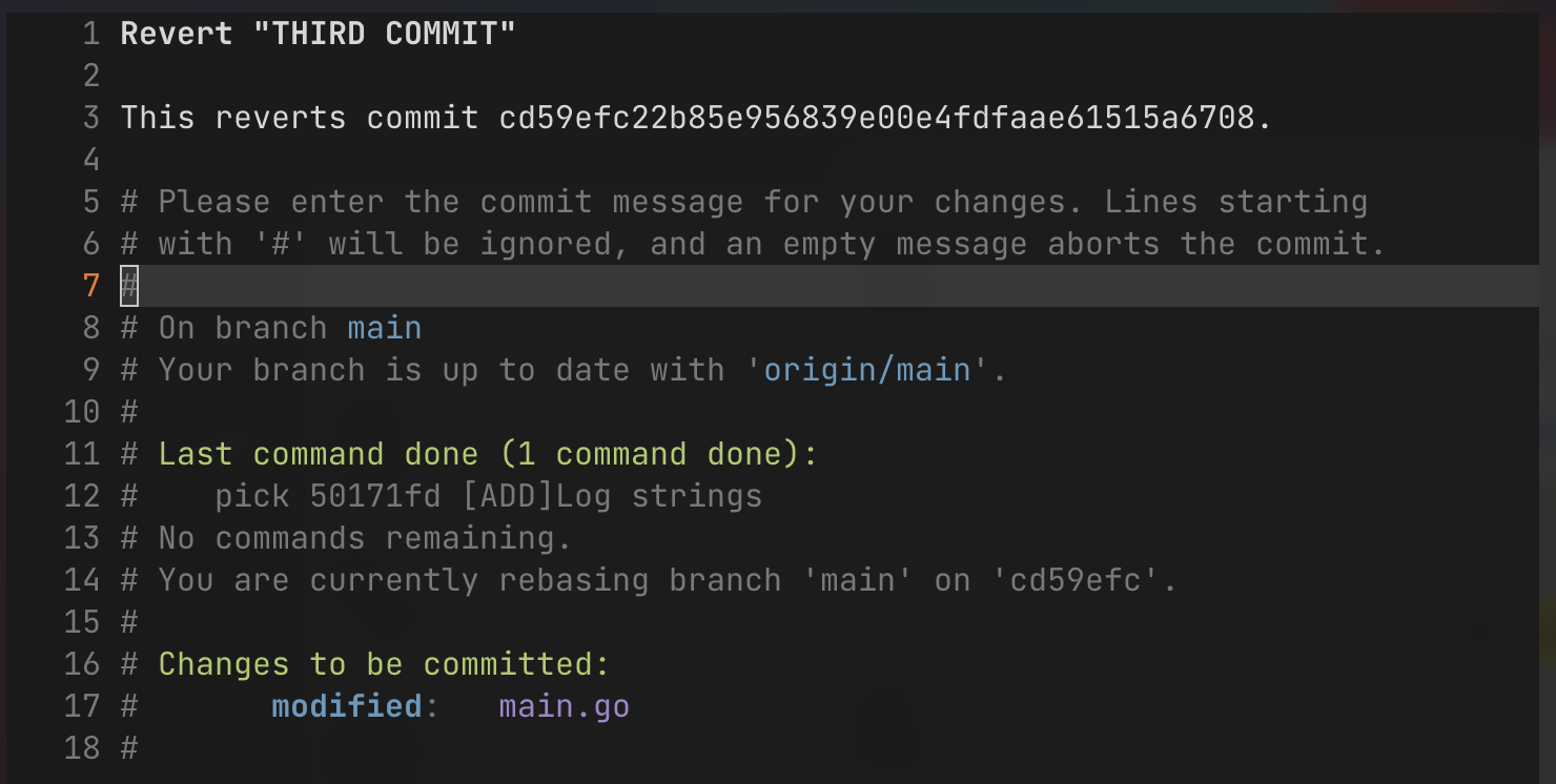 git revert commit